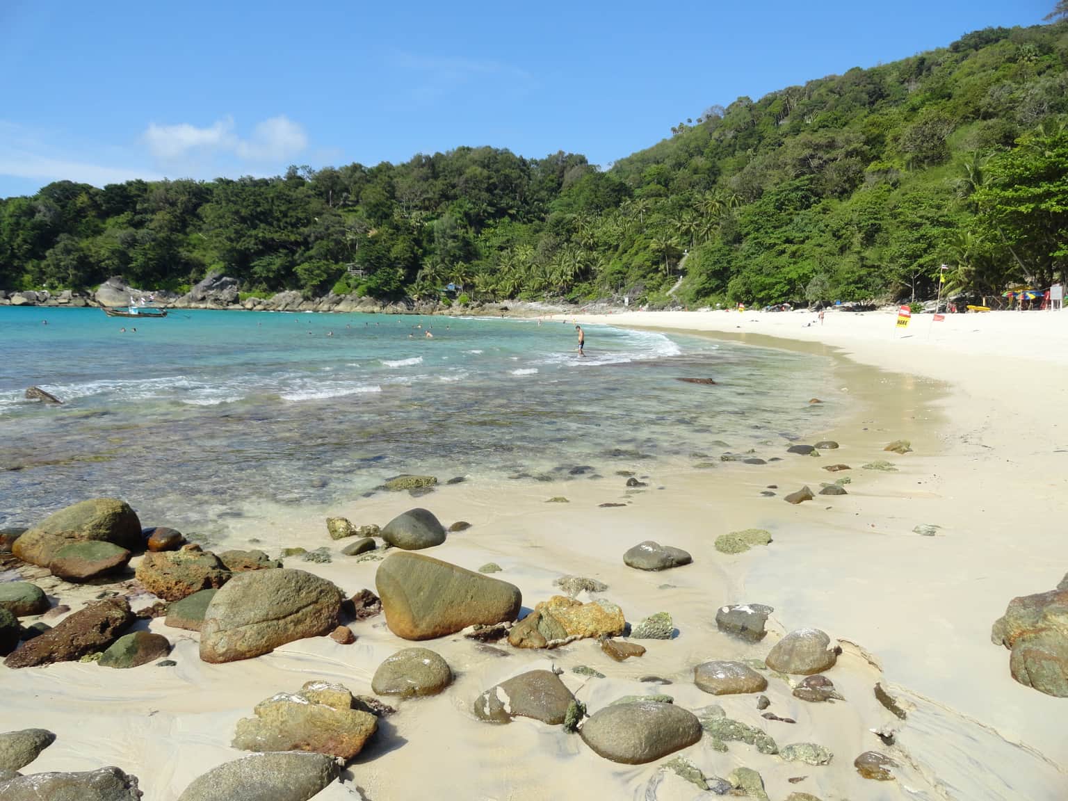 Sunbath on the pristine sands