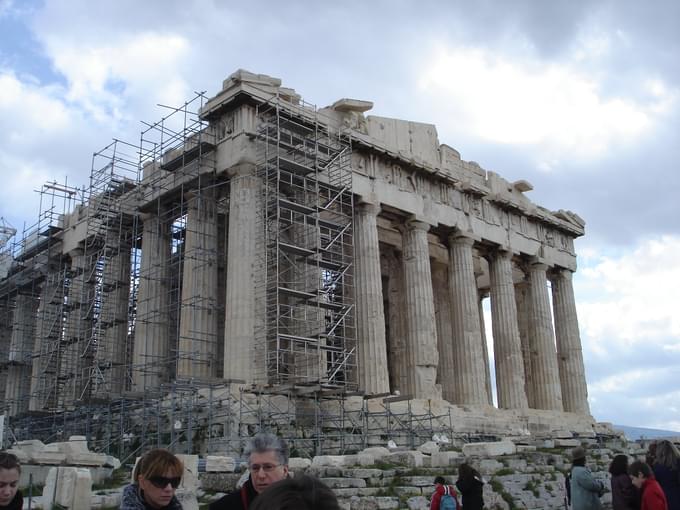 Architectural design of Old Acropolis Museum