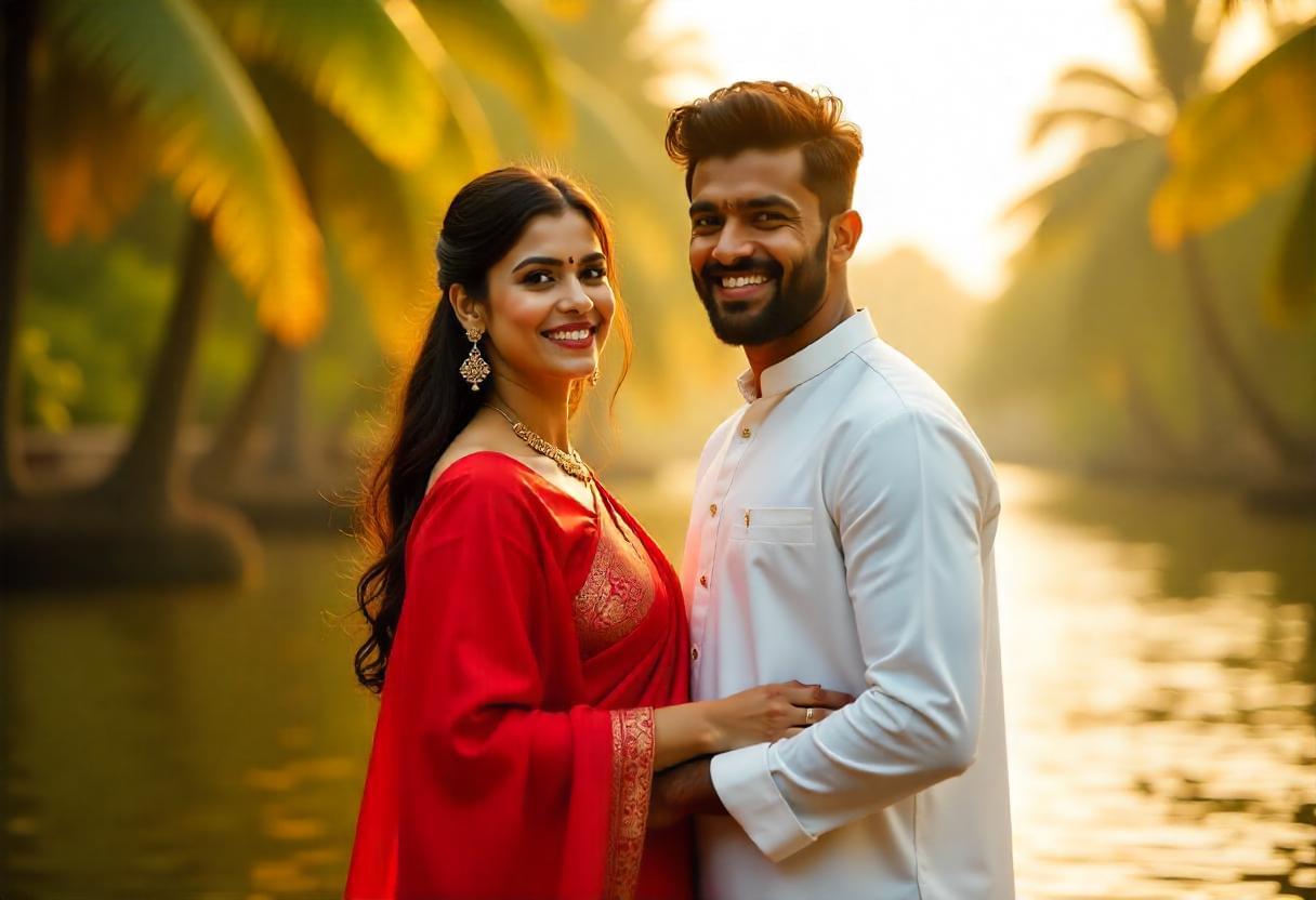 Go for a couple photoshoot on Alleppey Beach and enjoy a romantic photoshoot experience