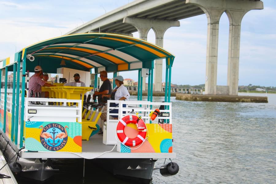 Admire the scenic beauty of St. Augustine during the cruise tour
