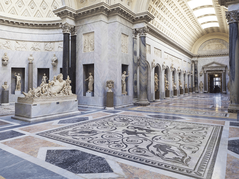 The Braccio Nuovo Gallery in Vatican Museums