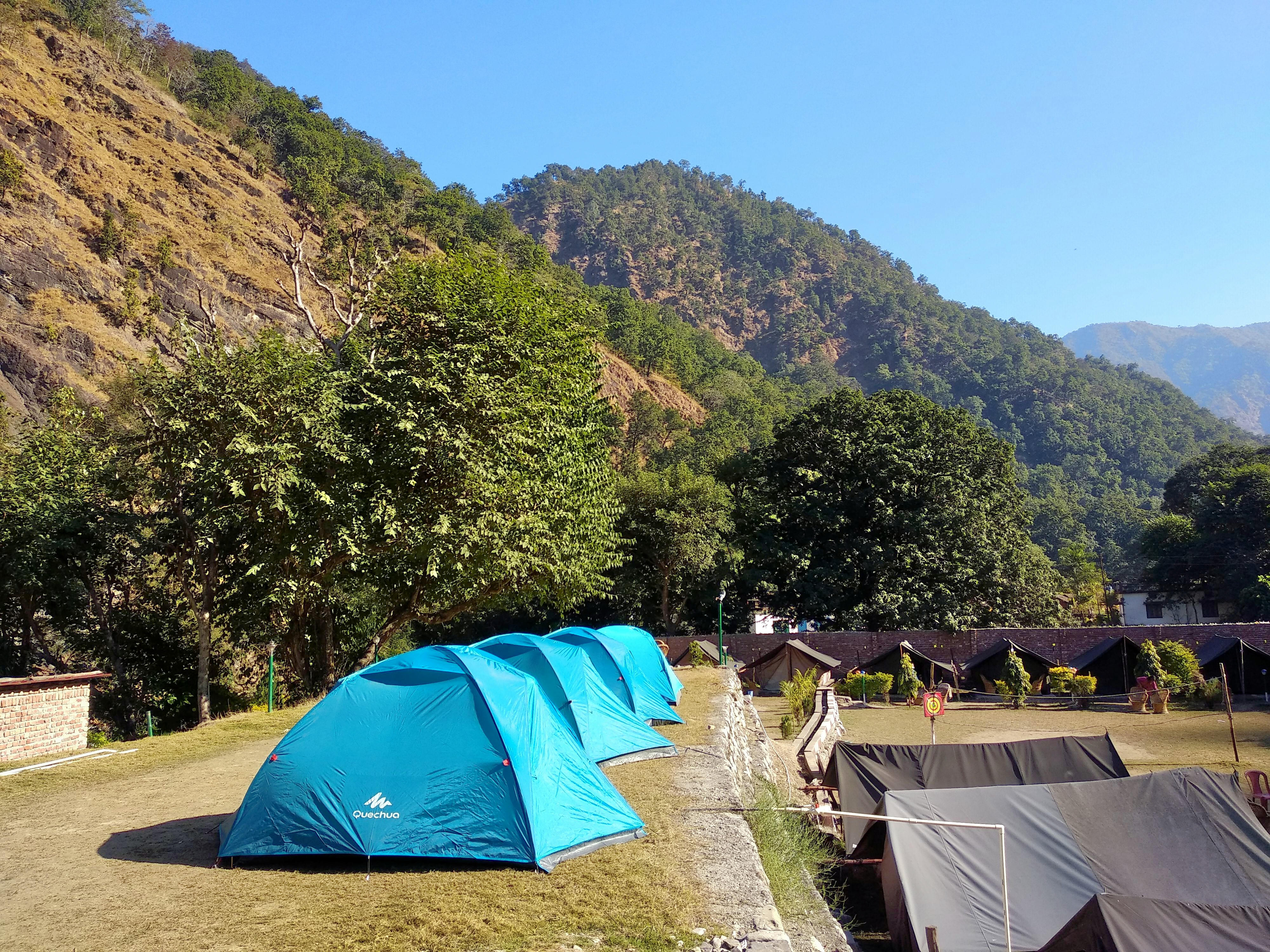 Camping in Rishikesh near Ganga