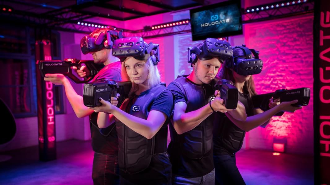 Get ready with your squad and play an amazing VR Game