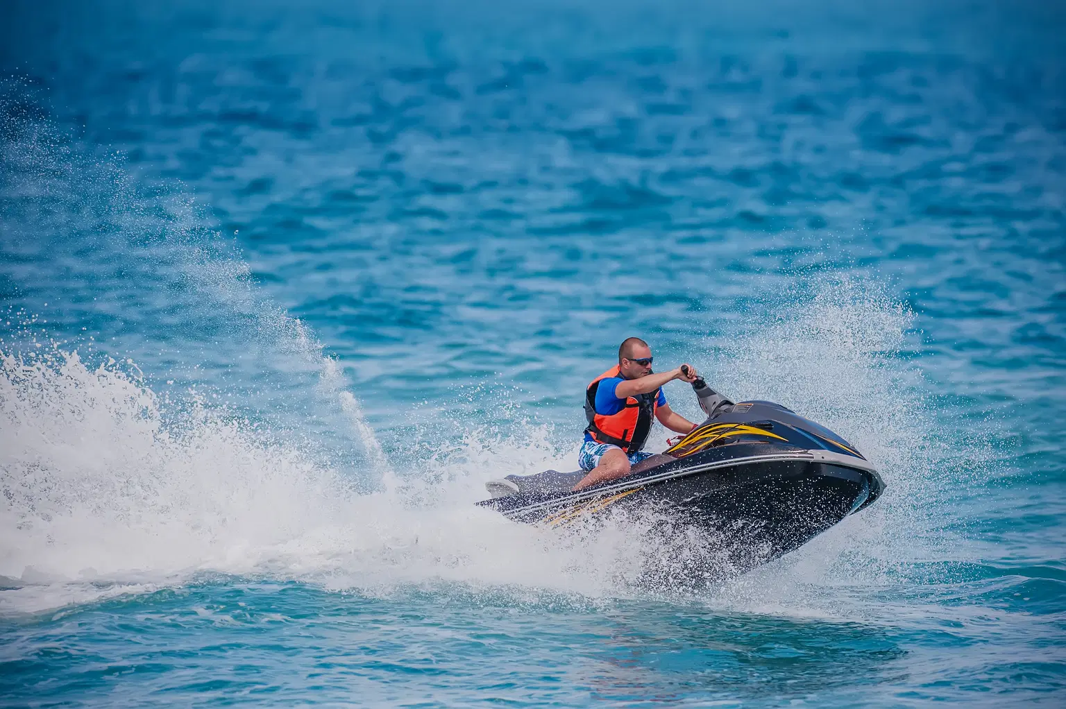 Jet-skiing