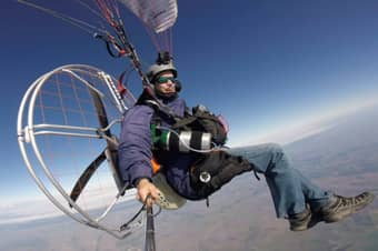 Enjoy powered paragliding in Hyderabad