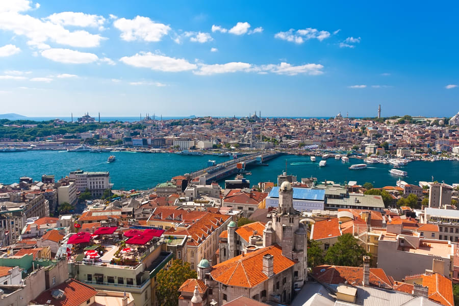 See the views of the Golden Horn from the Tower