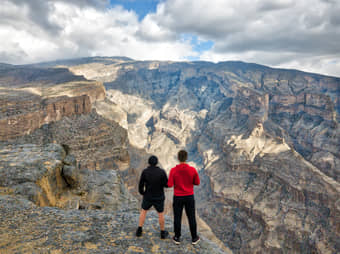 Witness breathtaking views from Jebel Shams, Oman’s Grand Canyon