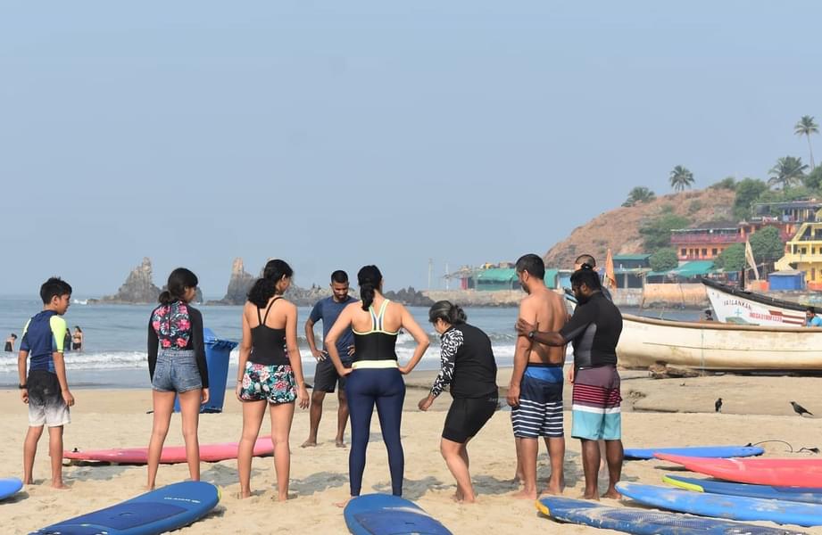 Water Surfing in Arambol Beach, Goa Image