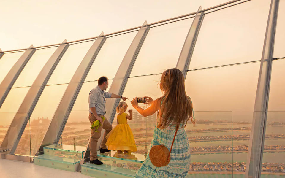 Catch the stunning sunset from the observation deck during the prime hour