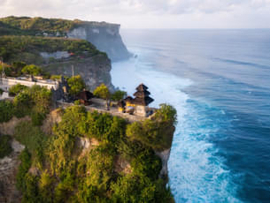 Aerial view of Uluwatu Temple