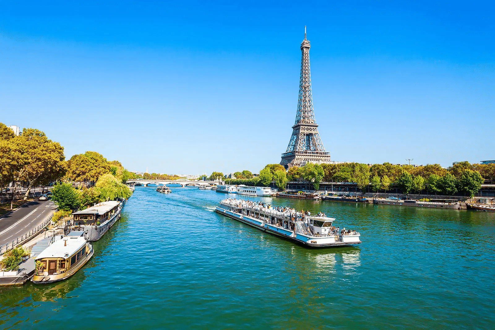 Seine River View near eiffel tower