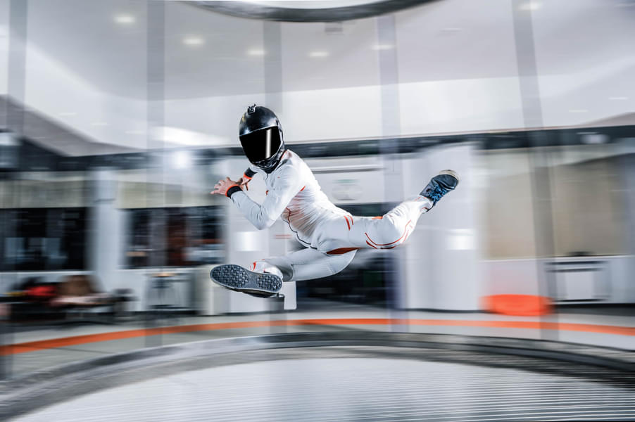 Experience free levitation in the air at the iFly Dubai