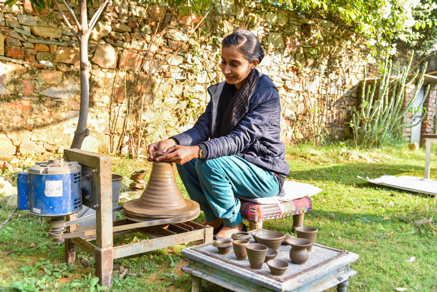 Pottery Making In Pushkar Image