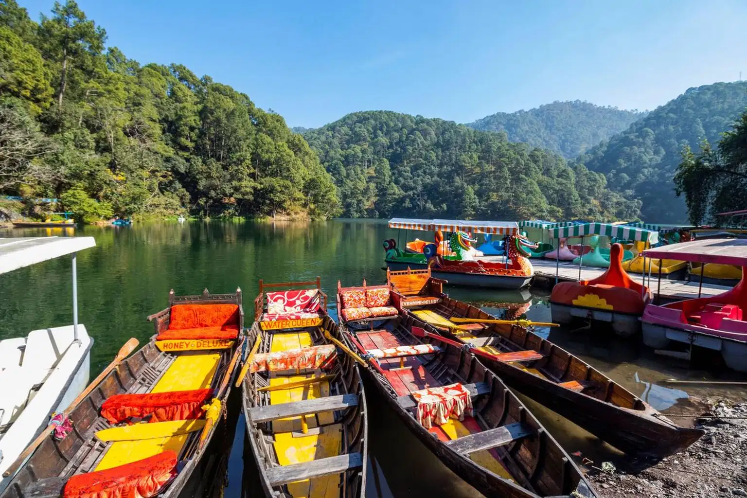 Boating at Sattal Lake, Nainital