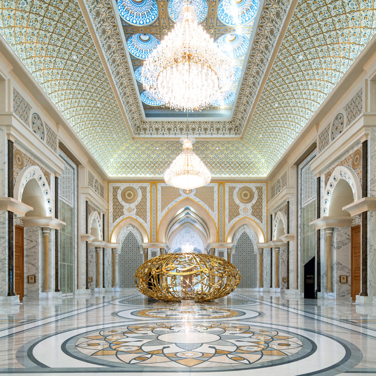  Indulge in the lap of luxury at Qasr Al Watan, where grandeur meets elegance