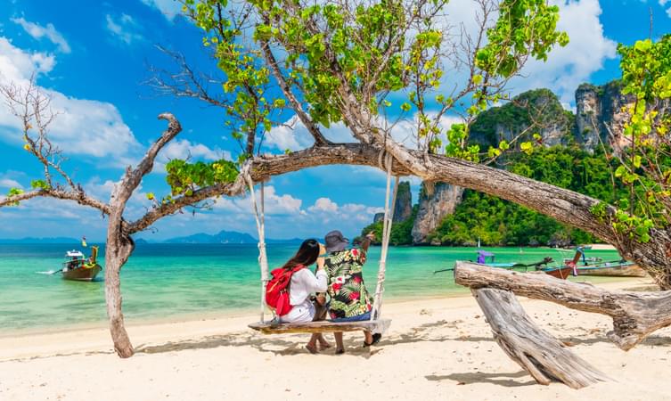 Couple enjoying at Krabi