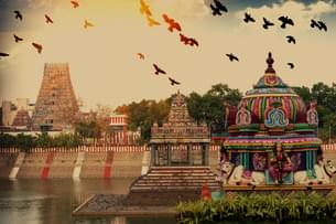 Beautiful view of the Kapaleeshwarar Temple, Mylapore