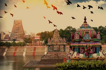 Beautiful view of the Kapaleeshwarar Temple, Mylapore
