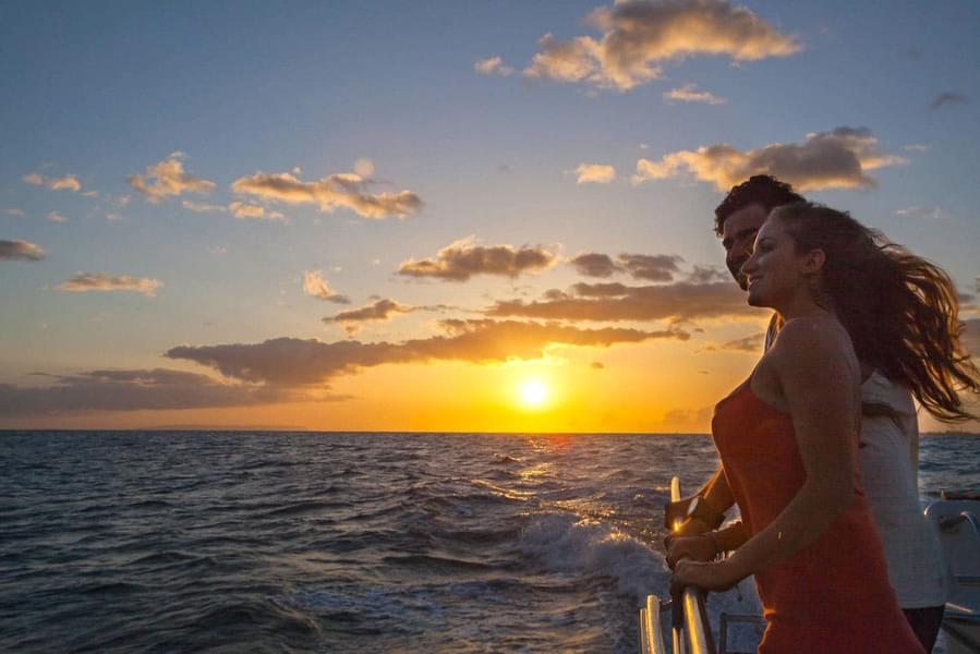 Enjoy the romantic sunset cruising experience with your partner
