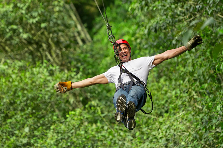 Zip-lining Experience in Coorg Image