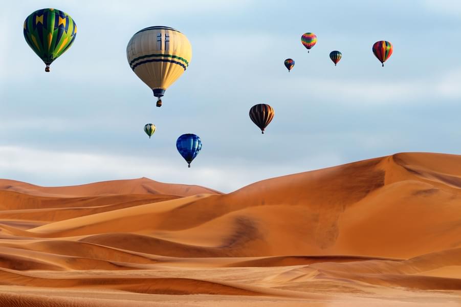hot air balloon ride in dubai