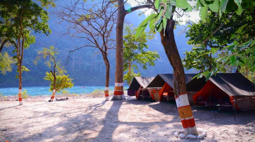 Beachside Camping in Rishikesh with Rafting Image