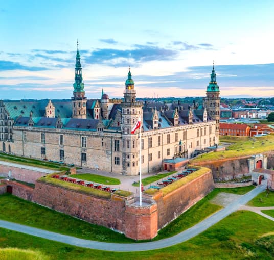Stunning view of the Kronborg Castle