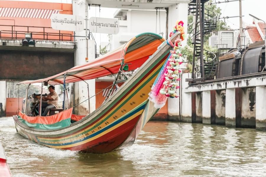 Pass through small waterways on your ways to city's famous monuments