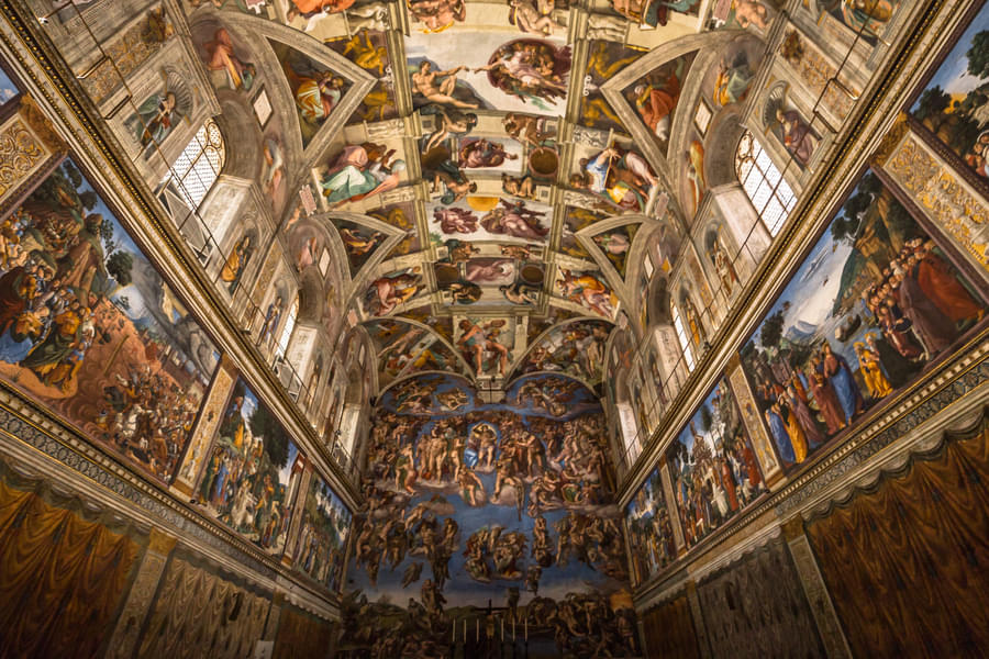 Michelangelo's frescoes in Sistine Chapel