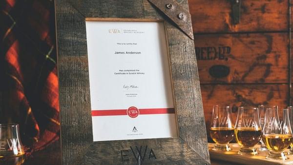 Get a certificate from Scotch Whisky Training School