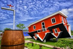 Visit the unique upside house