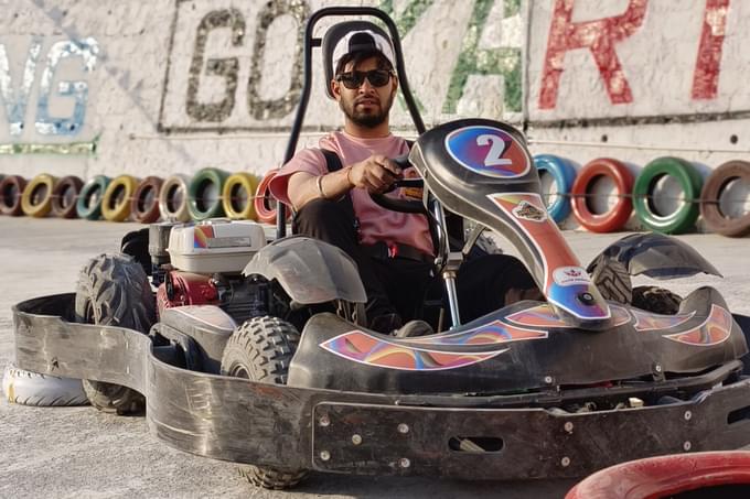 Zoom around the circuit on a thrilling 10-minute go-kart ride in Suwakholi