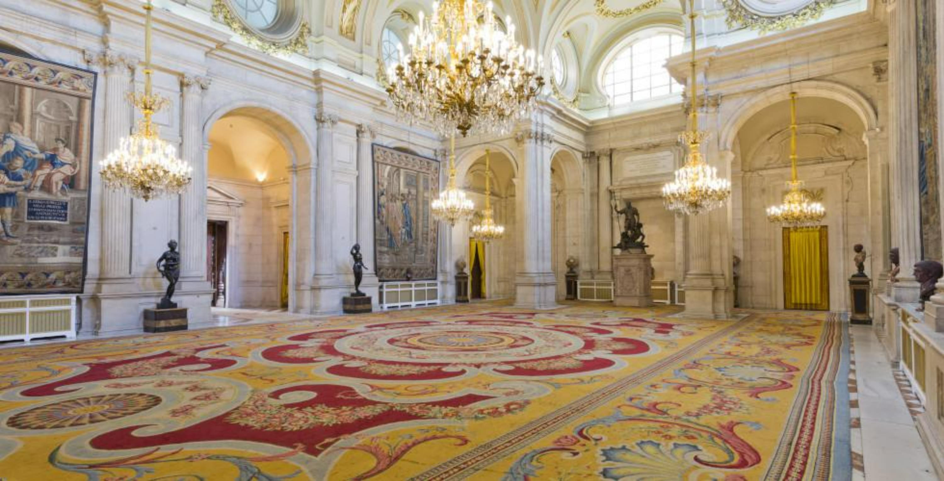 Hall of Columns in Royal Palace of Madrid