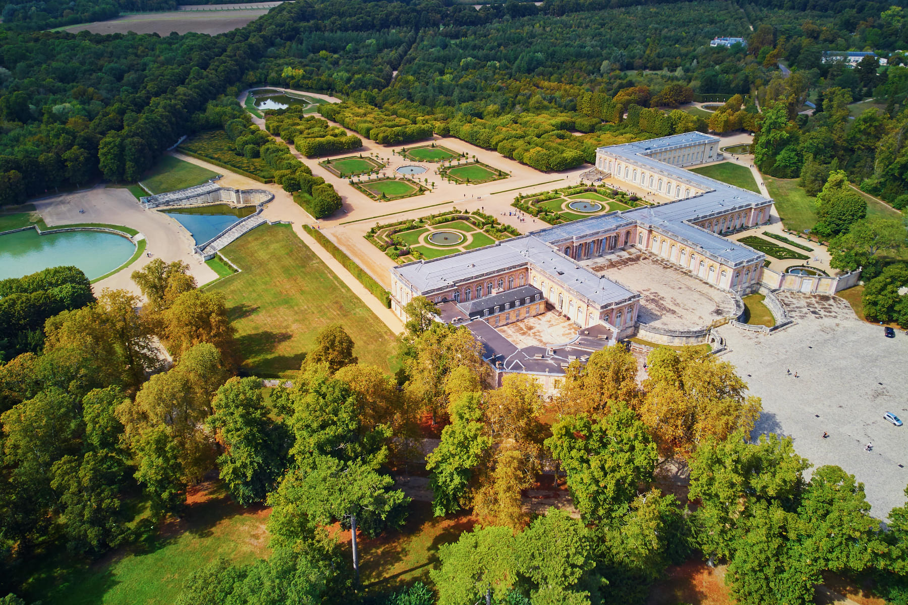 Aerial View of Palace de Versailles