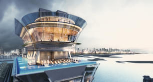 Witness the spectacular view of Palm Jumeirah from Level 52 & 54 of The View At The Palm