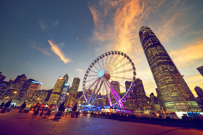 Experience Hong Kong's sights like never before from the 60-meters high observation wheel