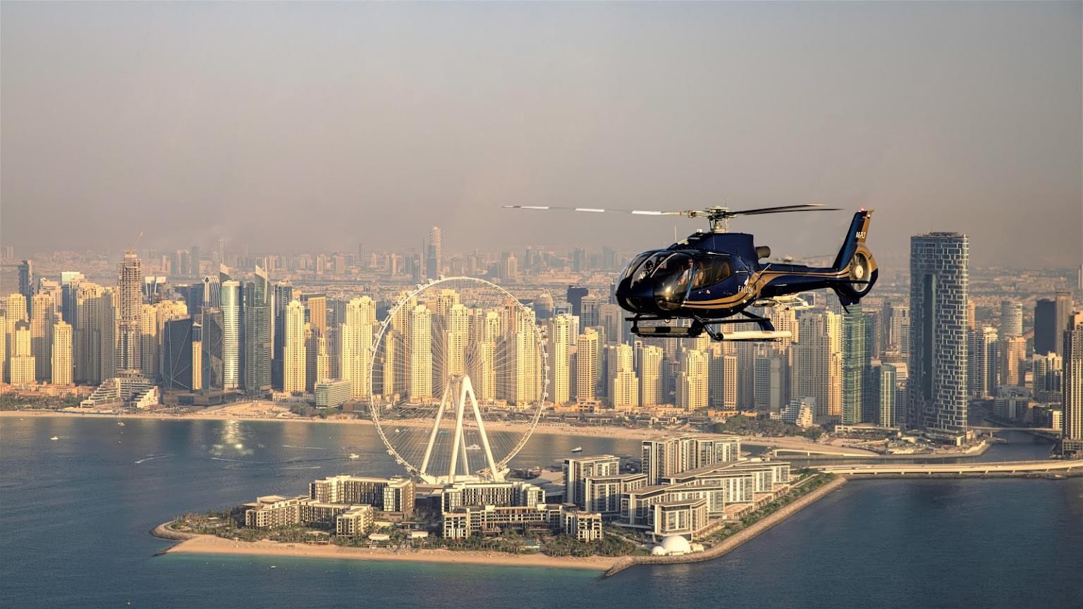 Click instagram worthy pictures as you soar above the famous Dubai landmarks on your helicopter ride