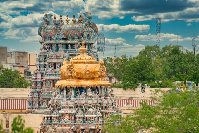 Sacred grounds of Meenakshi Amman Temple, Madurai