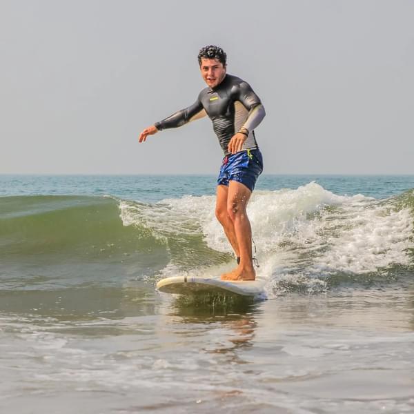 Water Surfing in Arambol Beach, Goa Image