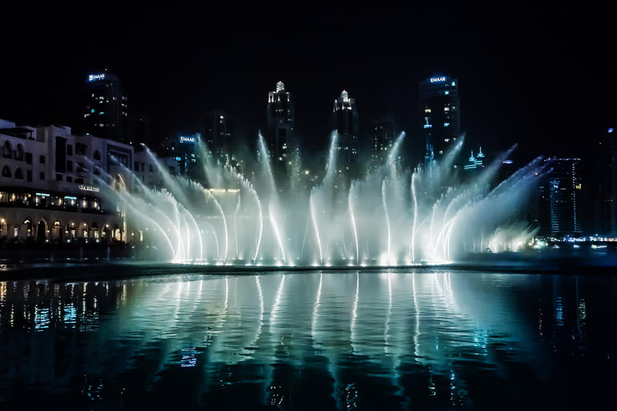 Admire the stunning views of dancing fountain