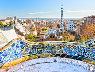 Mosaic tiles of Park Guell 