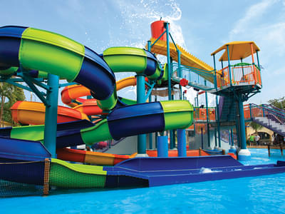 Enjoy action-packed rides and splash around the water
