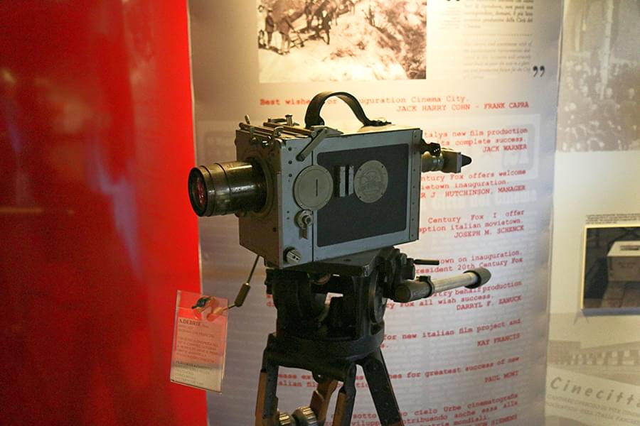 Shooting in Cinecittà