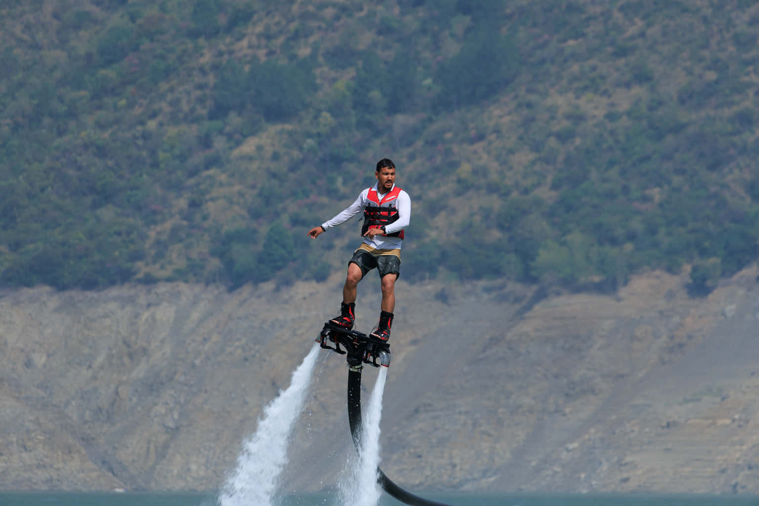 Flyboarding in Rishikesh