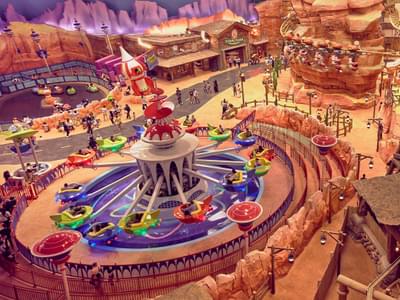 Enjoy various rides in the stone age era