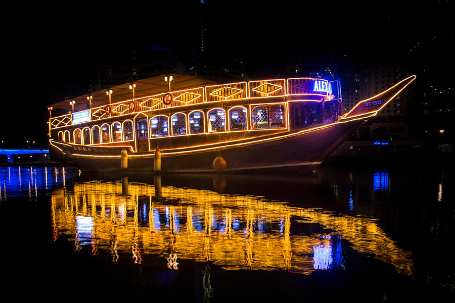 Have an memorable evening at the Dhow Cruise