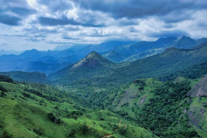 Enjoy an uninterrupted view of the Western Ghats during the trek