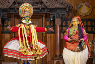 Experience the magic of traditional dance drama at Thekkady's Kathakali Show