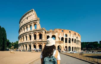 Marvel at the stunning Colosseum in Rome