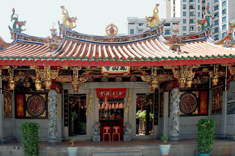 Seek blessings at the Hong San See Temple